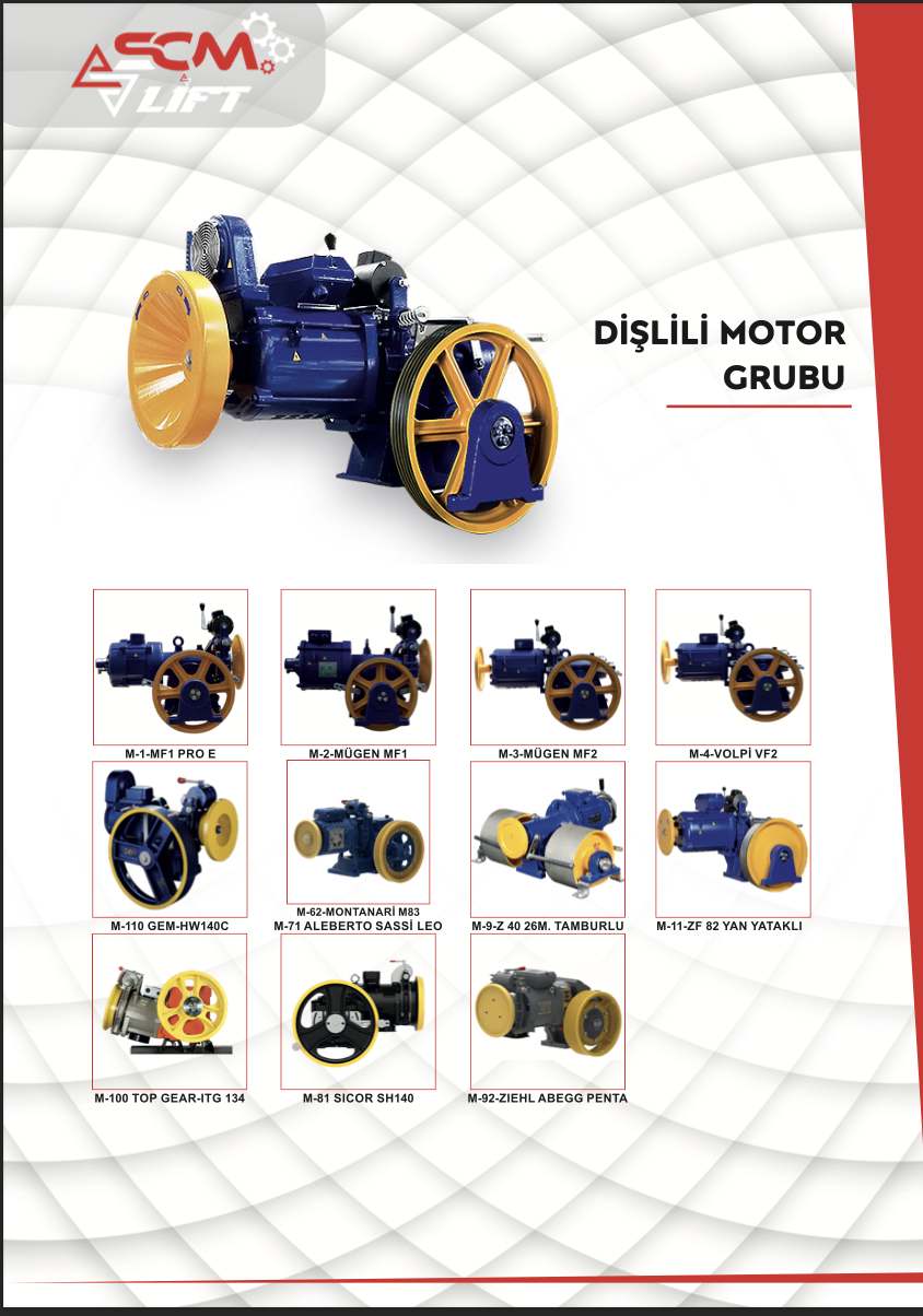 Selçuklu Asansör Dişlili Motor Grubu - Scm Lift